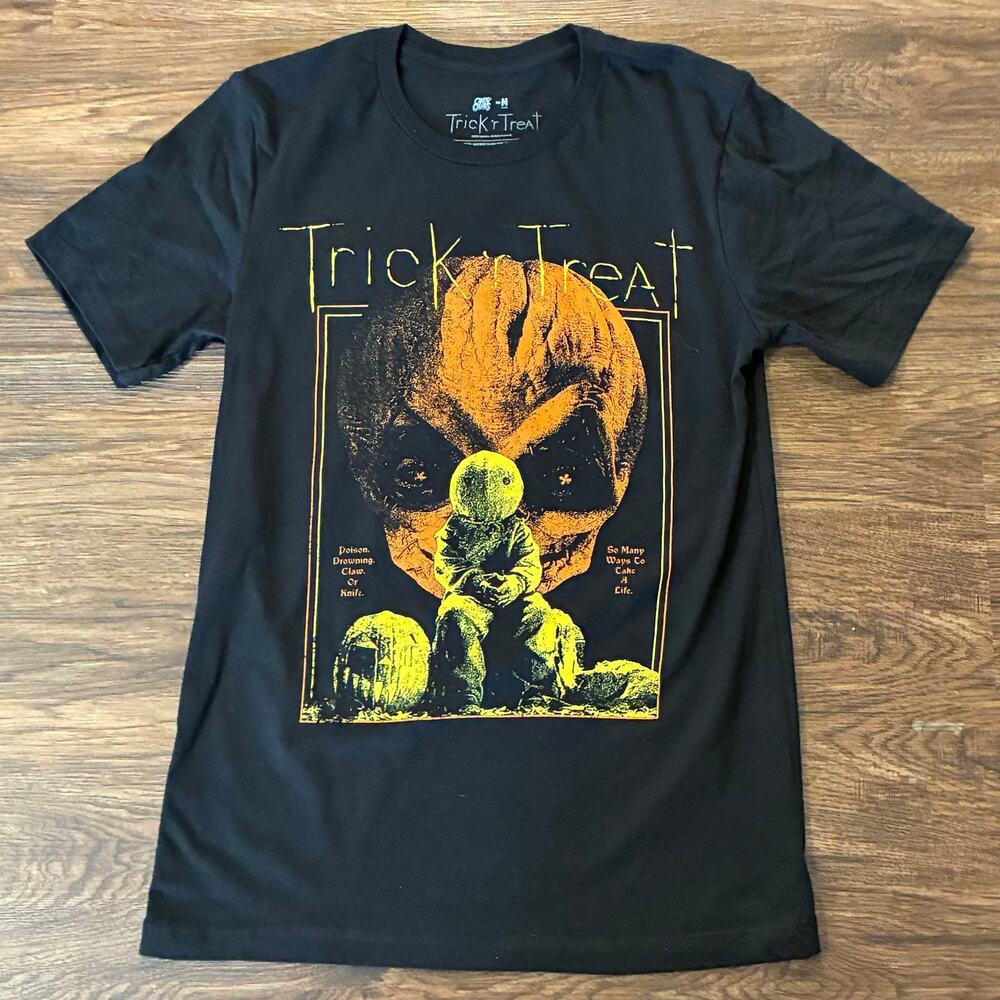 Trick r‎ Treat Horror Movie T Shirt Double Sided Graphic Black Size M